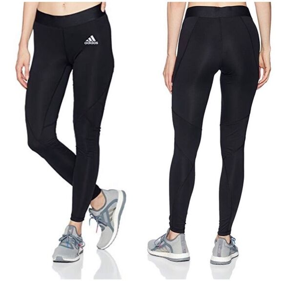Adidas Black Alphaskin Aeroready Athletic Training Tights‎ Womens XS compression - Picture 1 of 8